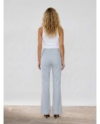 Pantalon en tissu flammé bleu