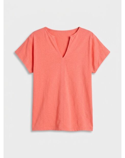 Strawberry Ianto T-shirt van katoen en linnen