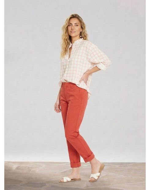 Camicia ampia in tartan multicolore Polly