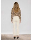 Flare The Kick Cropped Jeans aus Biobaumwollmischung in Ecru