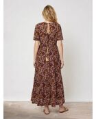 Robe longue Joy bordeaux