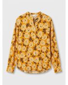 Blusa Cody con estampado ocre