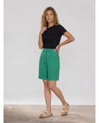 Grüne plissierte Shorts Sylia