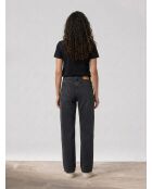 Schwarze Boyfriend-Jeans