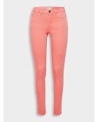 Puderrosa schlichte Skinny-Jeans