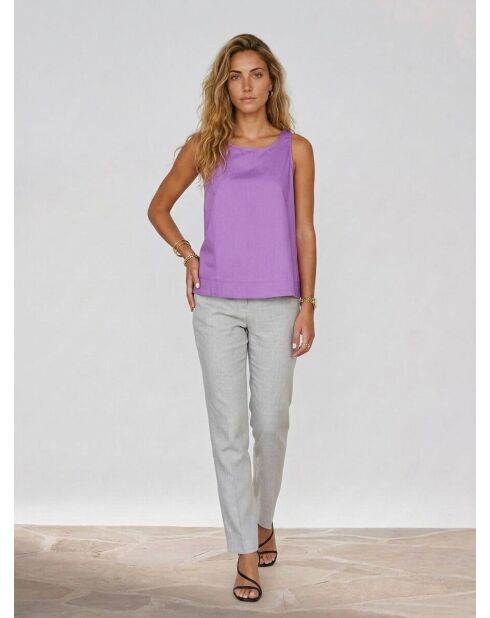 Emilie Uni lila Top