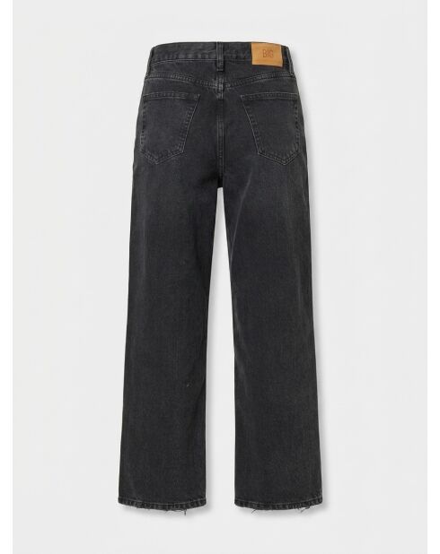 Schwarze Boyfriend-Jeans