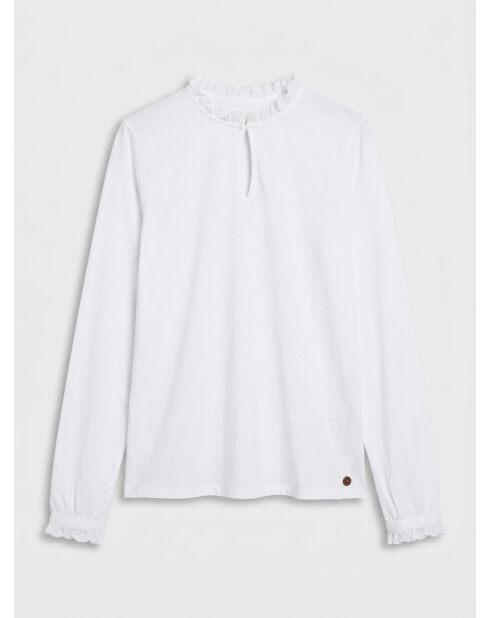 Witte blouse van 100% biologisch katoen Martine