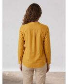 Blouse en Coton & Soie Cannes jaune