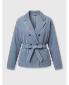 Veste en Velours côtelé Lola bleu violet