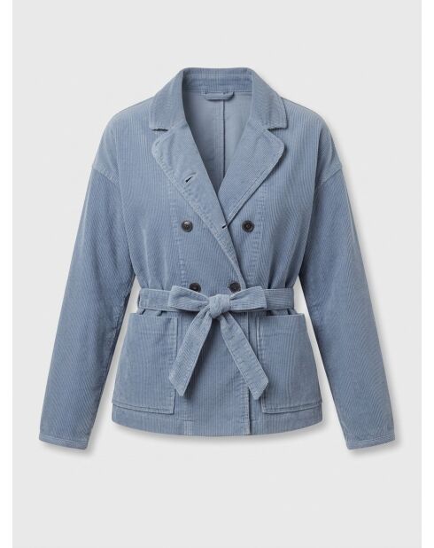 Chaqueta de pana azul violeta Lola