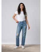 Jean 501 Crop coupe droite bleu