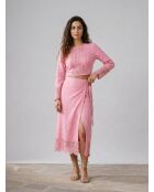 Rosafarbene Bluse Tevy