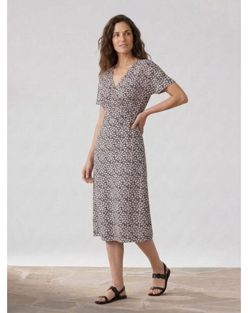 Martin Kleid mit elfenbeinfarbenem Fantasy-Print