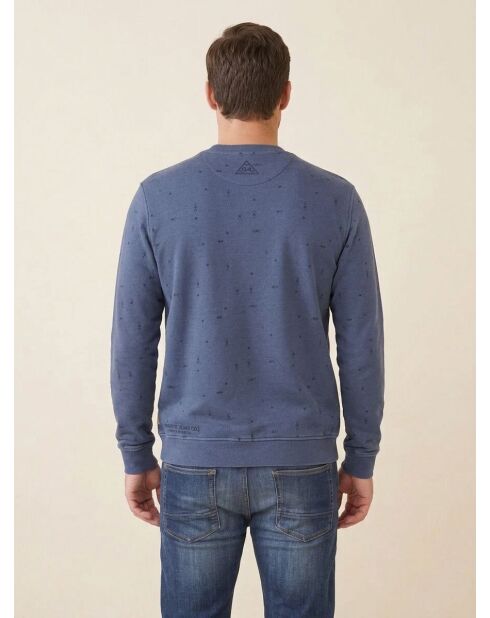 Sweat Wizage imprimé bleu