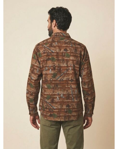 Surchemise slim Percey log cabin print