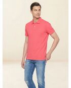 Polo droit rose vif