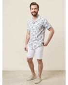 Chemise slim imprimée Slam bleue