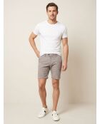 Bobby braun/blau karierte Shorts