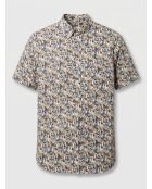 Chemise slim imprimée Sander beige/multicolore