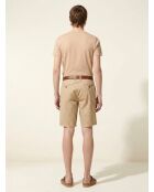Bermuda Regular Fit Kumoti imprimé beige