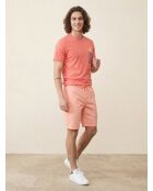 Pantalones cortos chinos Poppelin Elastic Neon Coral