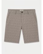 Bobby braun/blau karierte Shorts