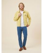 Hellgelbe Jacke aus Biobaumwolle mit zwei Taschen