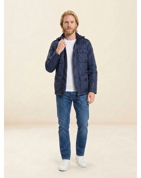 Veste en micro ripstop bleue