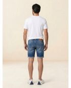 Destroy mittelblaue Jeansshorts