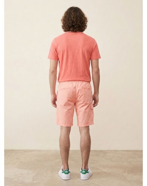 Pantalones cortos chinos Poppelin Elastic Neon Coral