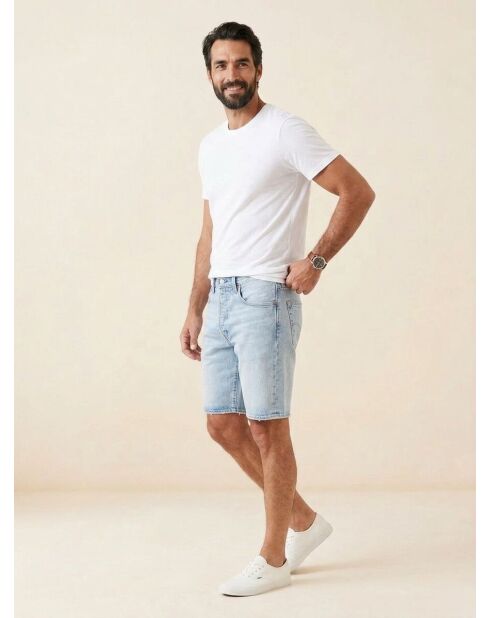 501 Blaue Jeansshorts mit Saum