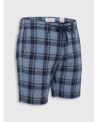 Karierte Shorts in Beerenblau/Marineblau