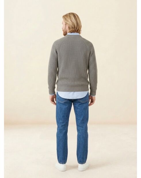Pullover in lana e cashmere con scollo tondo Poterond grigio chiaro