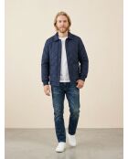 Marineblaue Steppjacke