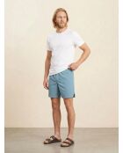 Pantaloncini Pozy con piccoli quadretti blu