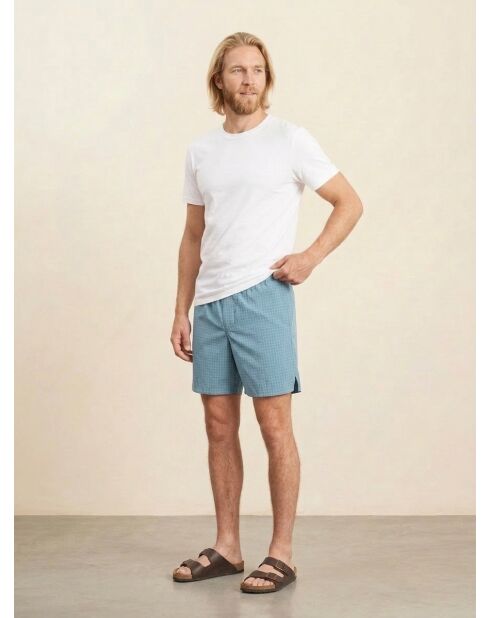Pantaloncini Pozy con piccoli quadretti blu