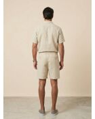 Short 100% Lin Lavsjo Pinces beige