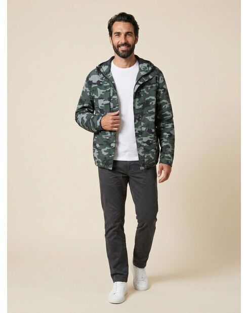 Blouson Déperlant Lawaypr vert/gris