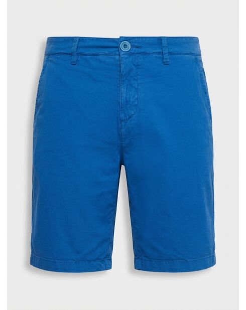 Pantaloncini chino slim blu Popplin