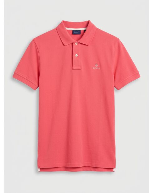 Polo droit rose vif