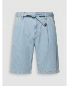 Short Chino en Jean Regular Fit Spin bleu clair