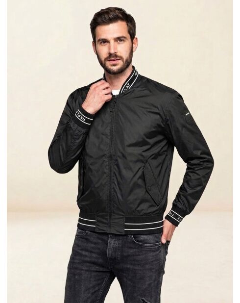 Blouson ajusté noir