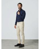 Ecru jeans met slanke pasvorm, uni