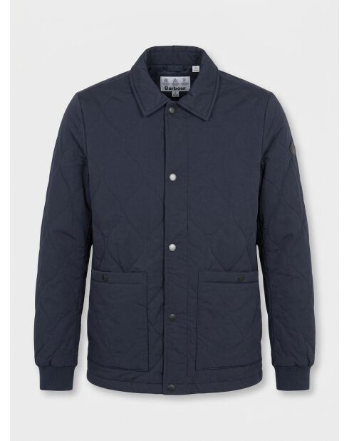 Marineblaue Steppjacke