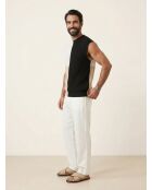 Pull 100% Lin Sans manches multicolore