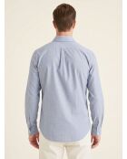 Chemise Slim Alpha Icon imprimée  bleue