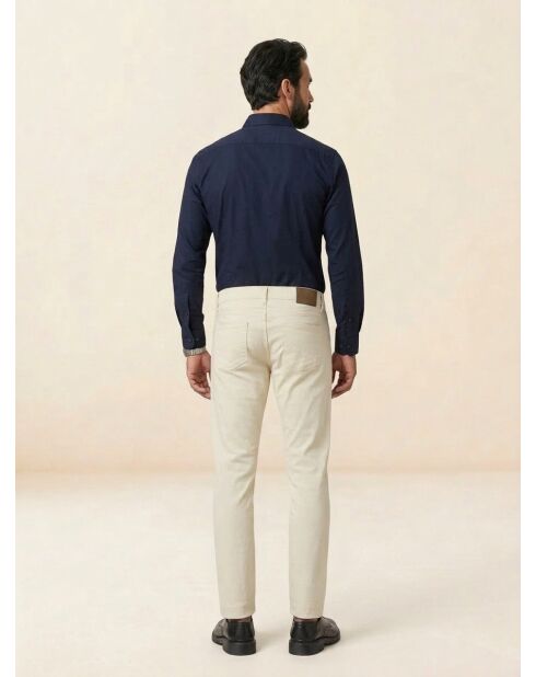 Jean Slim Fit Uni écru