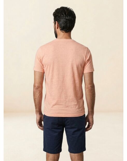 T-Shirt 100% Coton Bio Icon pêche