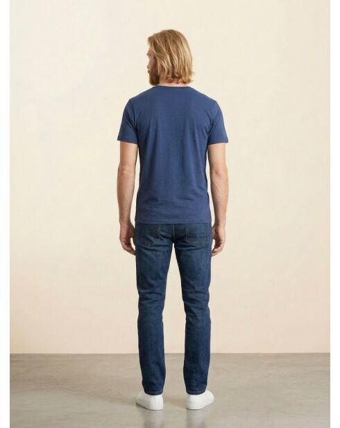 T-Shirt Uni Logo bleu foncé